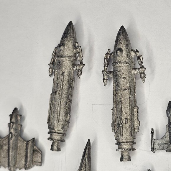 VTG 80s Star Frontiers Sathar Ships TSR Pirate Frigates Scout Lot Of 4 LEAD - Picture 2 of 5